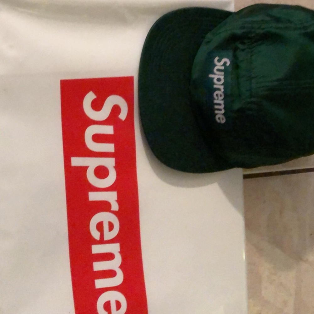 Raw silk Supreme camp hat